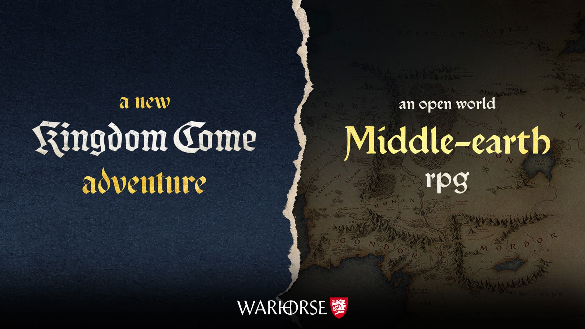 Warhorse Studios' announcement for the third Kingdom Come and an open-world Middle-earth game