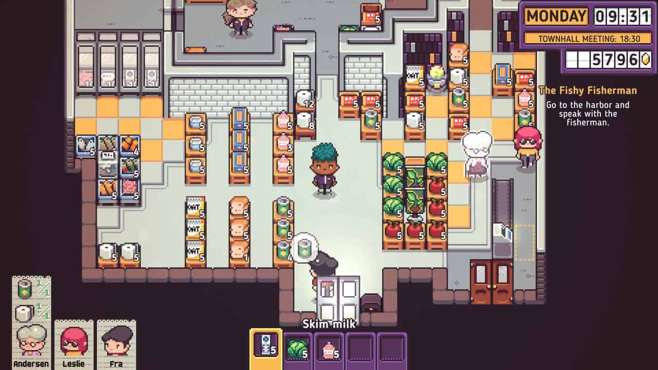 Discounty store interior