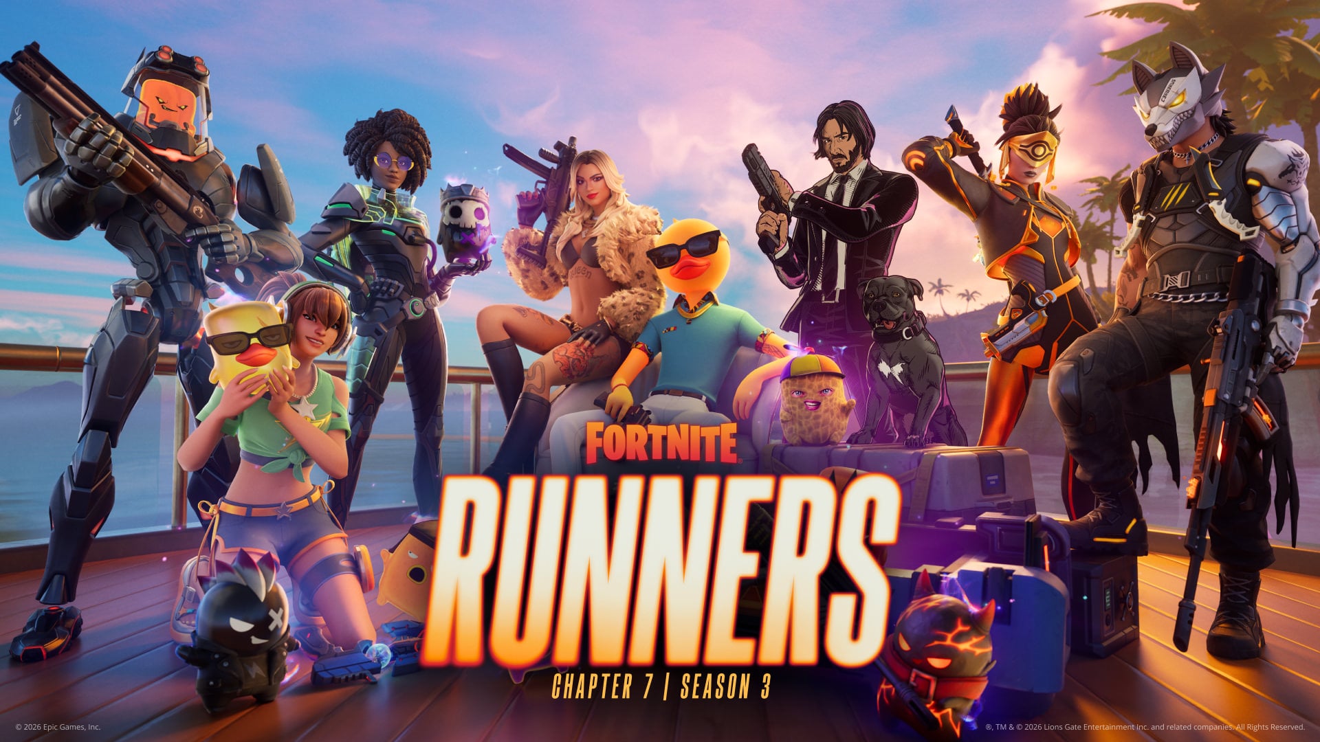 Fortnite Reveal Chapter 7 Season 3: Runners Battle Pass Early, With New Collabs