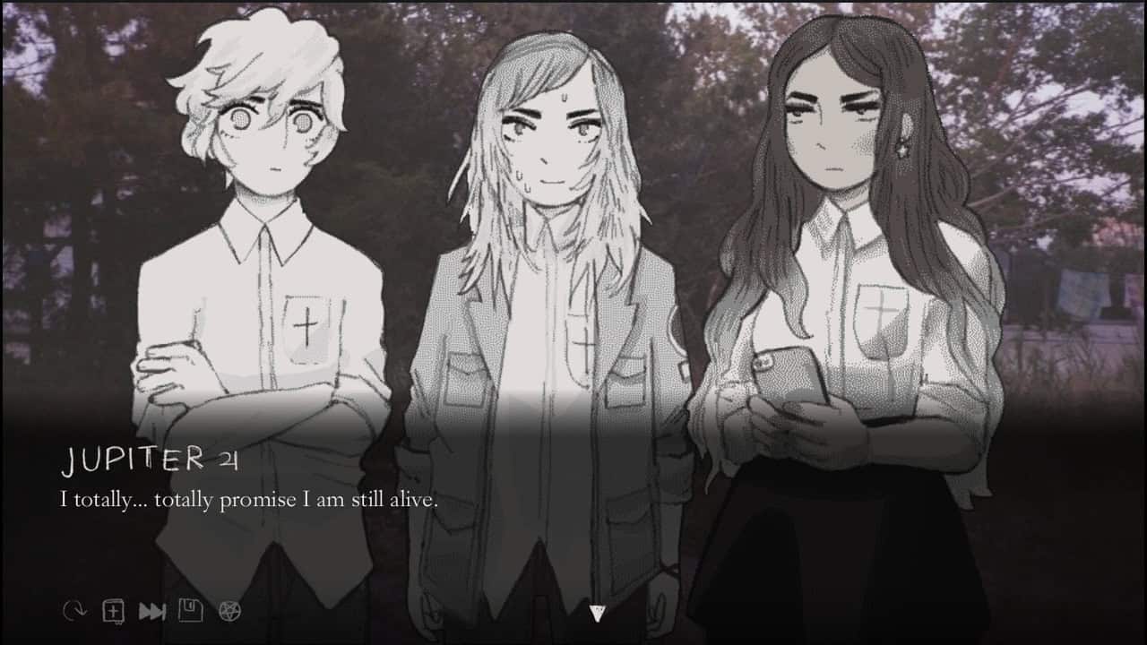 The three main characters from the game WeKnowTheDevil