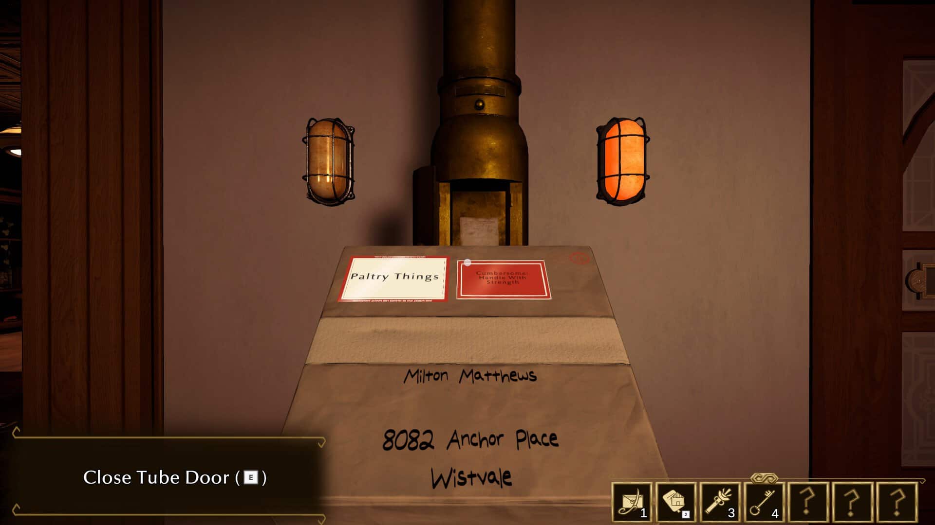 A screenshot of a parcel in Letter Lost.