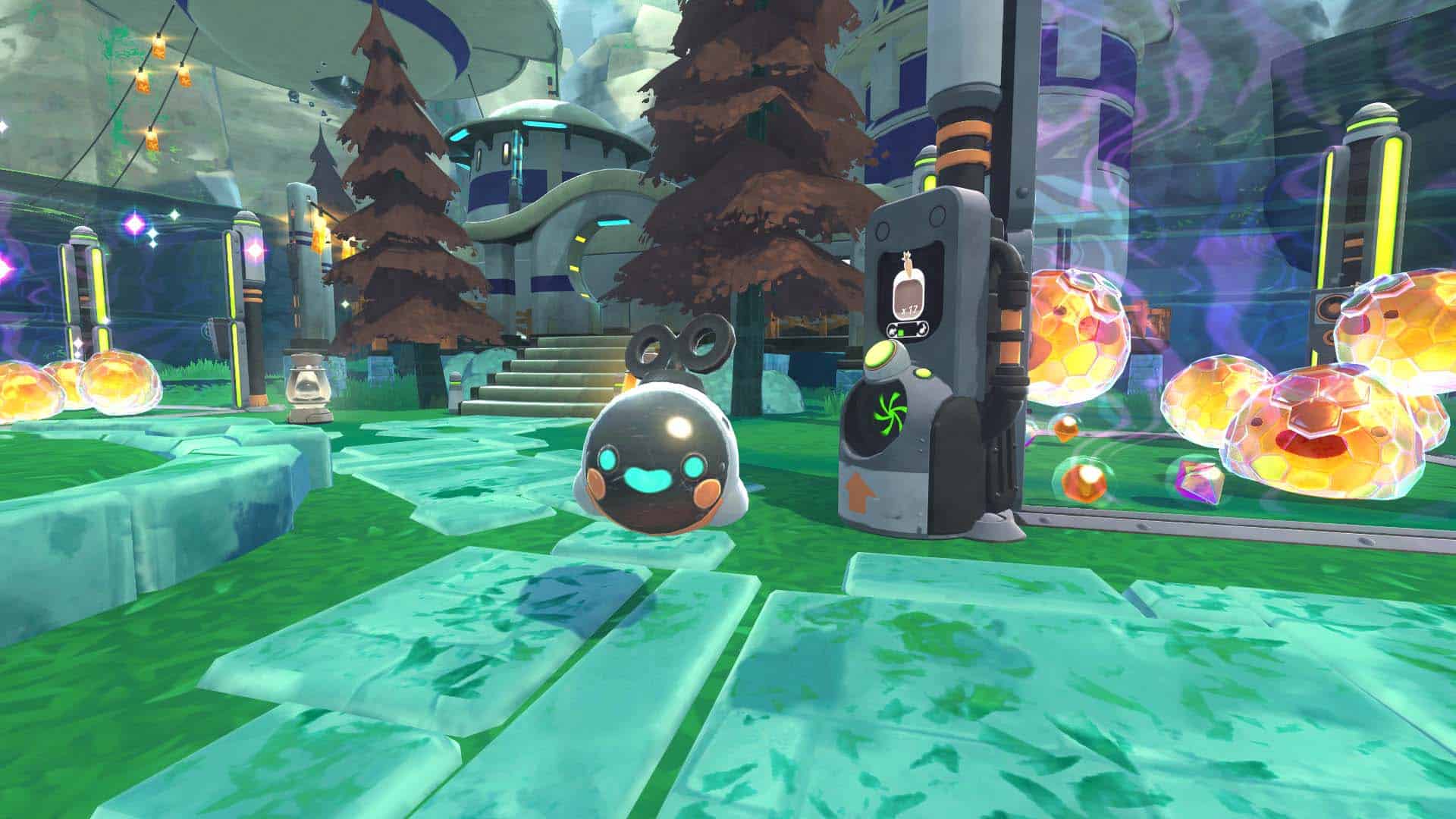 A slime variant in Slime Rancher.