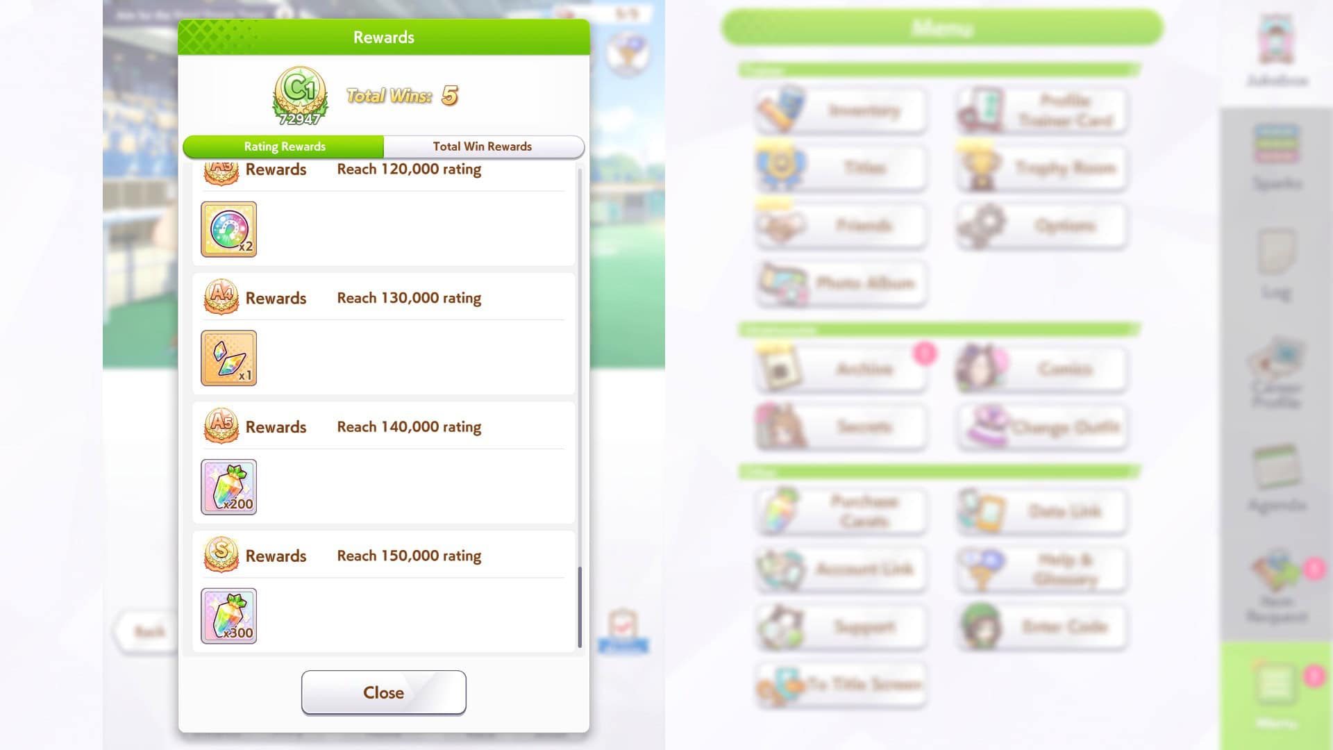 Umamusume Pretty Derby Event Rewards For Dream Team