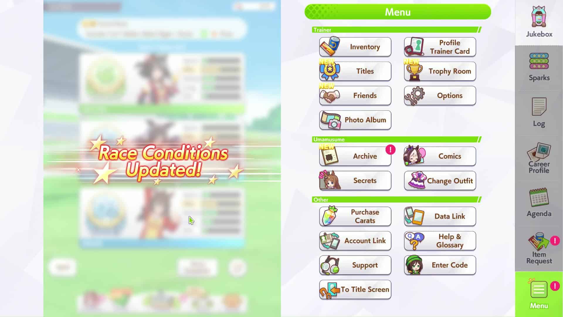 Umamusume Pretty Derby Race Conditions Dream Team