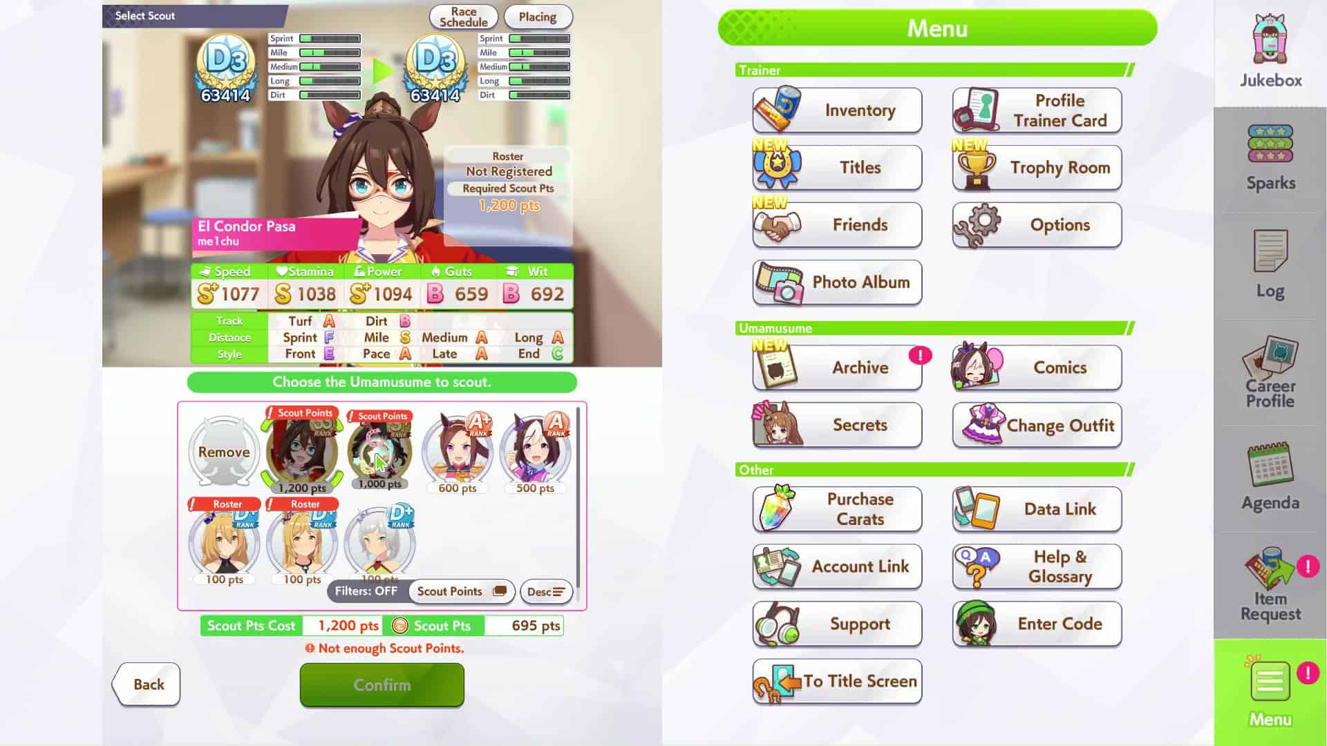Umamusume Pretty Derby Scout Points