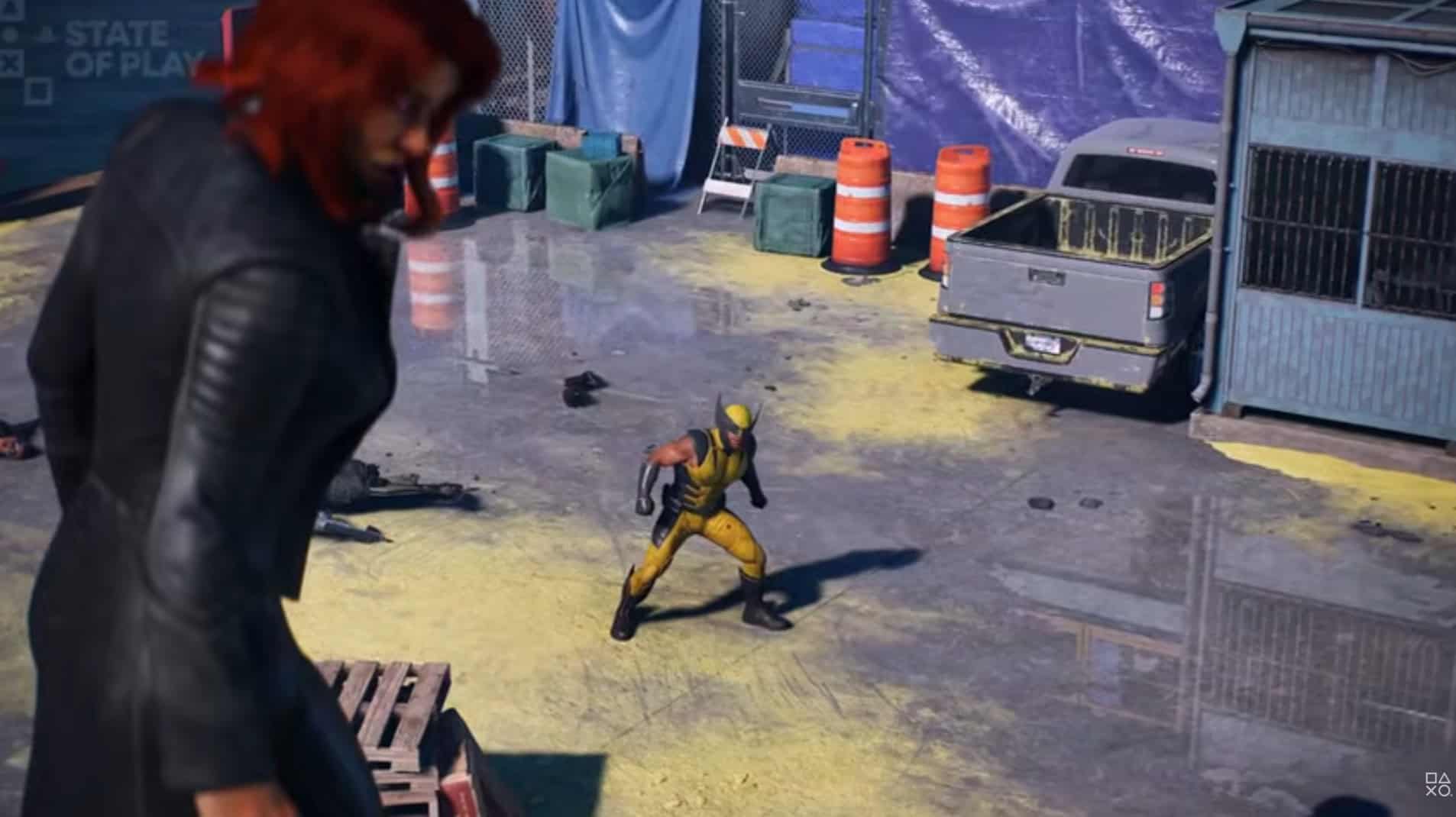 Screenshot of Wolverine and Jean Grey