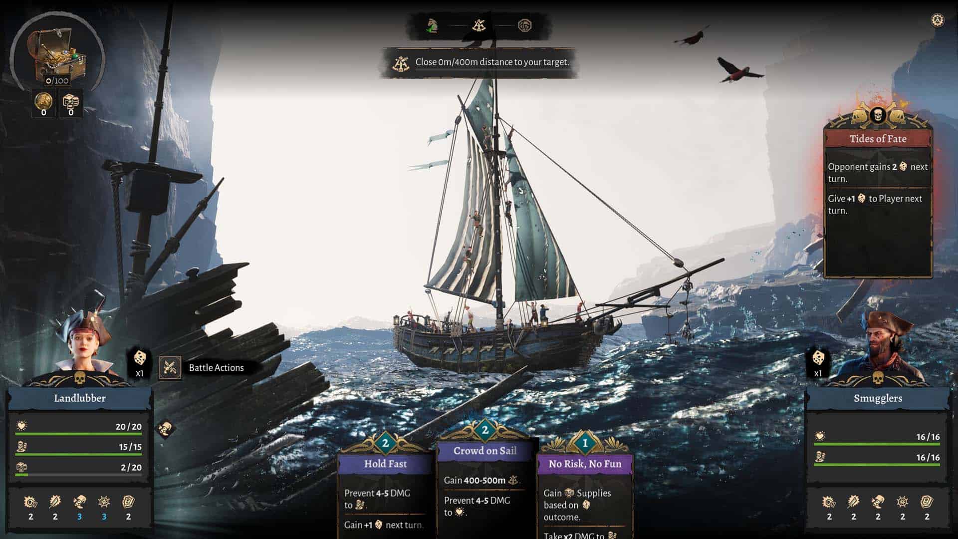 An event a player is forced to forfeit in Corsair Cove.