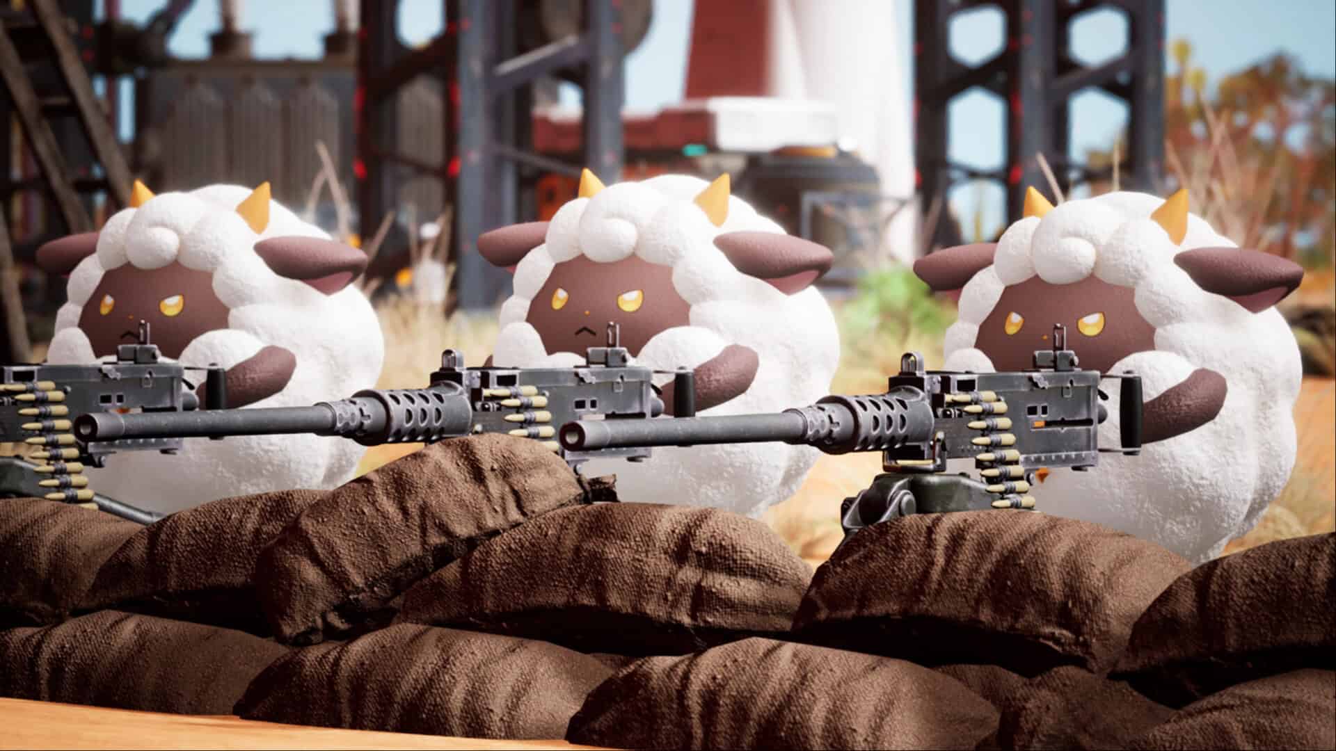 Palworld sheeps and guns screenshot