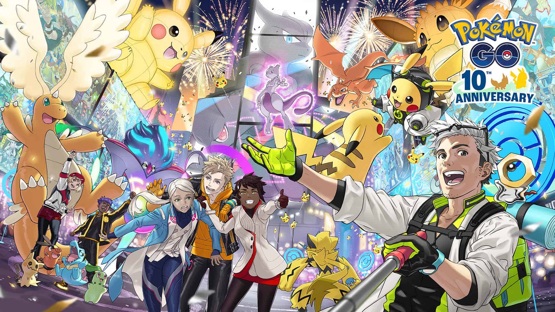 Pokemon Go 10th Anniversary art
