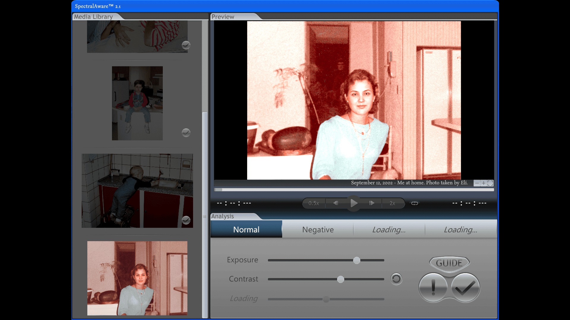 A screenshot of the image editing software in Shutter Story.