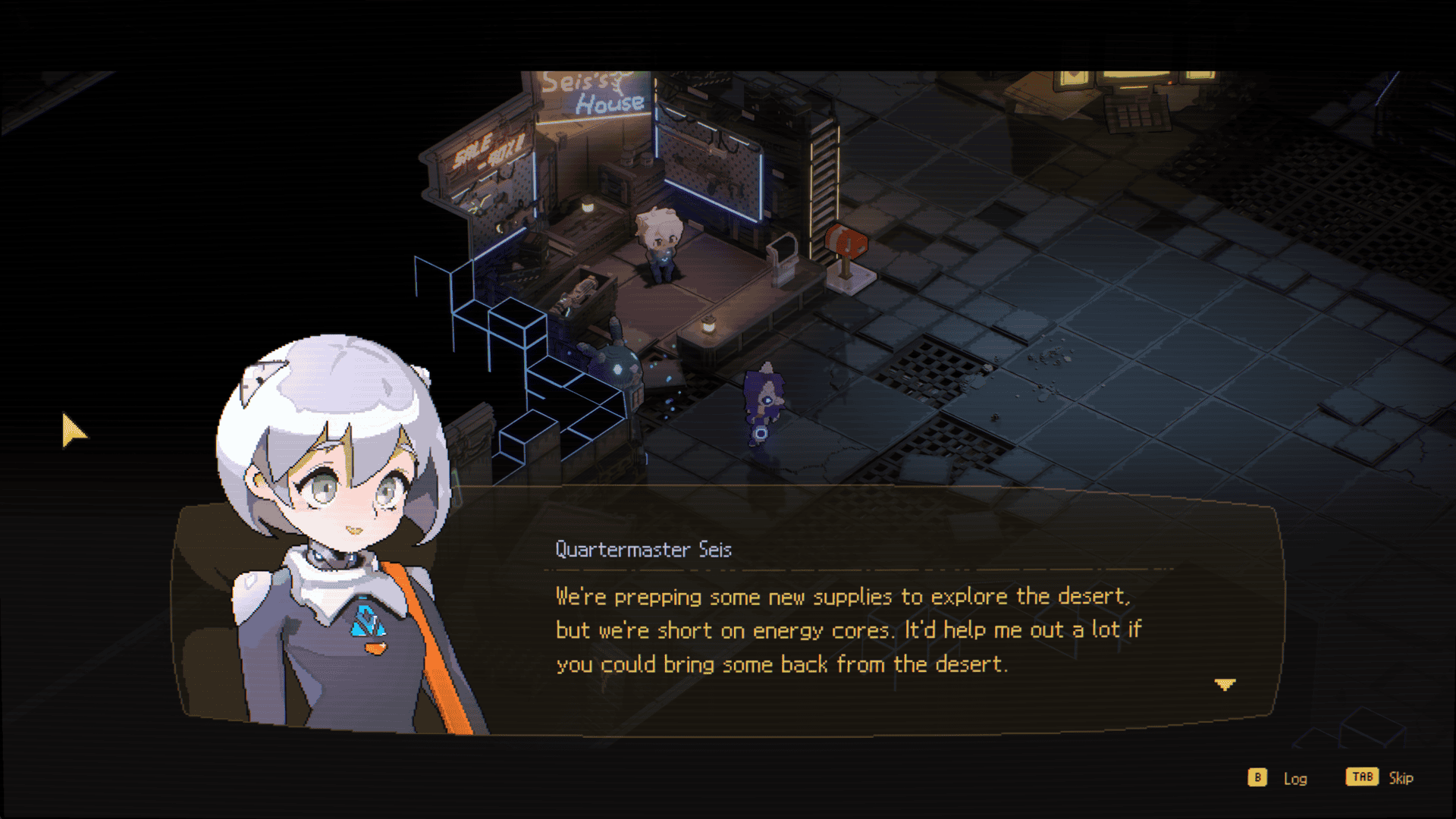 Quartermaster Seis dialogue
