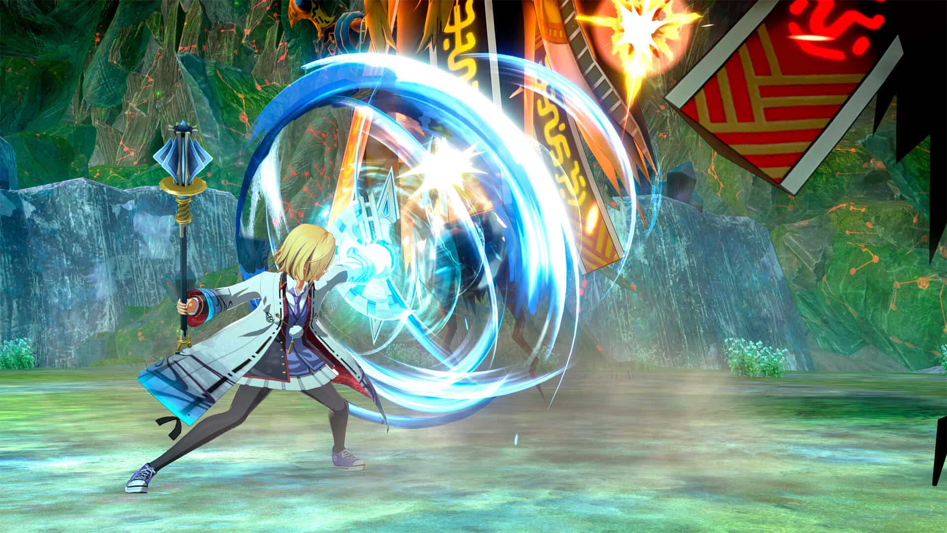Kyoto Xanadu screenshot showing Sena Nakiri attacking an enemy