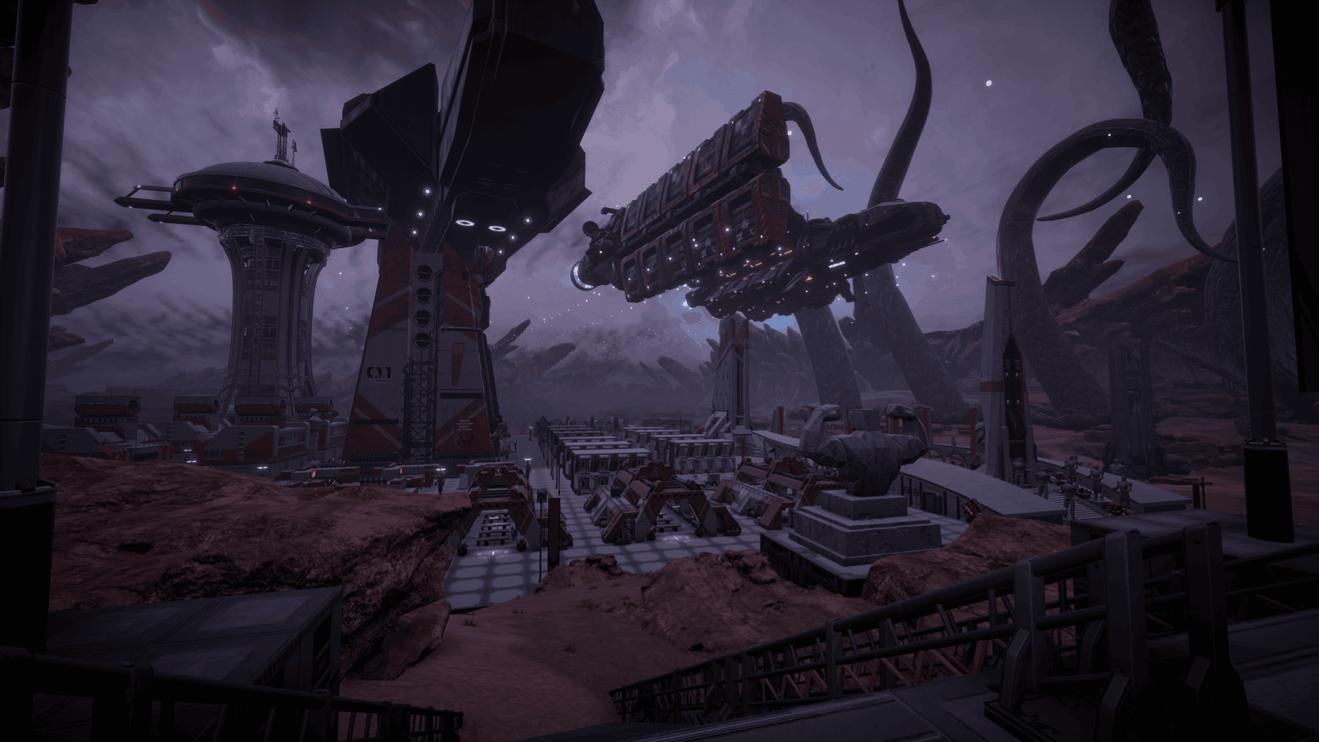 A view of the player's colony in Pax Autocratica