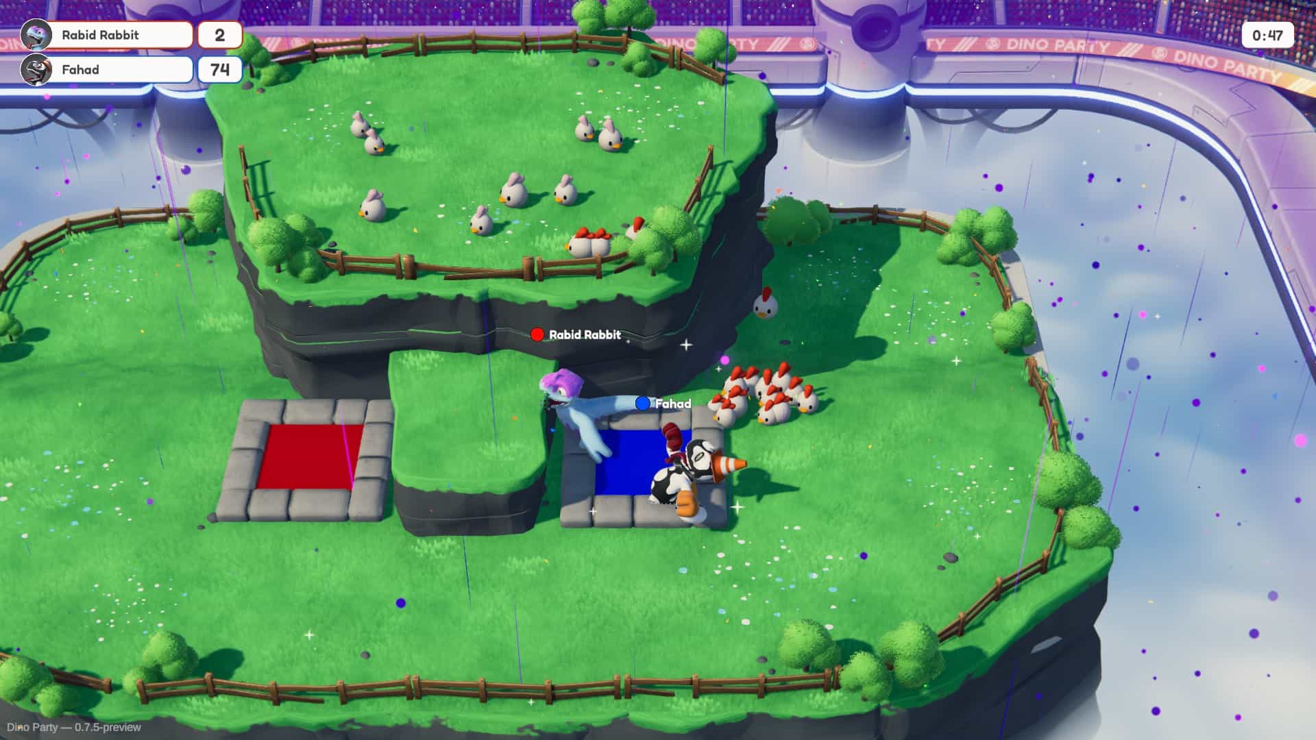 Dino Part Chicken Minigame. 