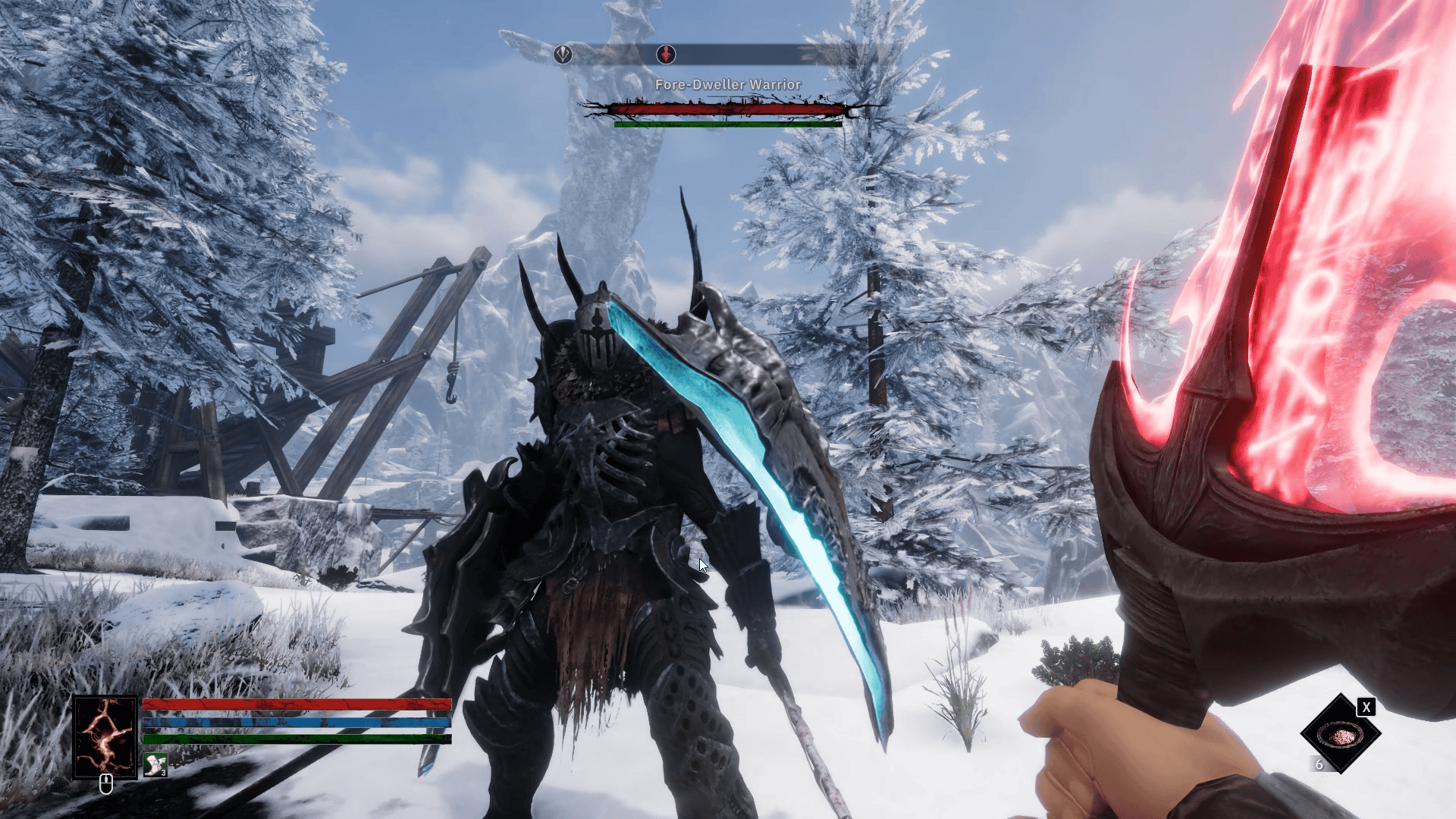 Tainted Grail: The Fall of Avalon screemshot of knight-on-knight combat