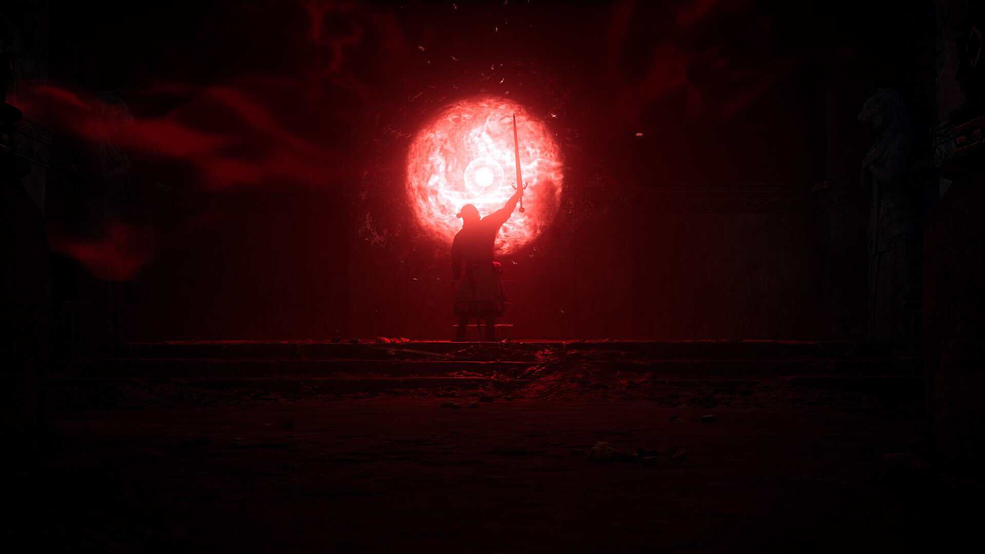 A screenshot of Coen with the Imbued Sword of St. Mihai in The Blood of Dawnwalker.