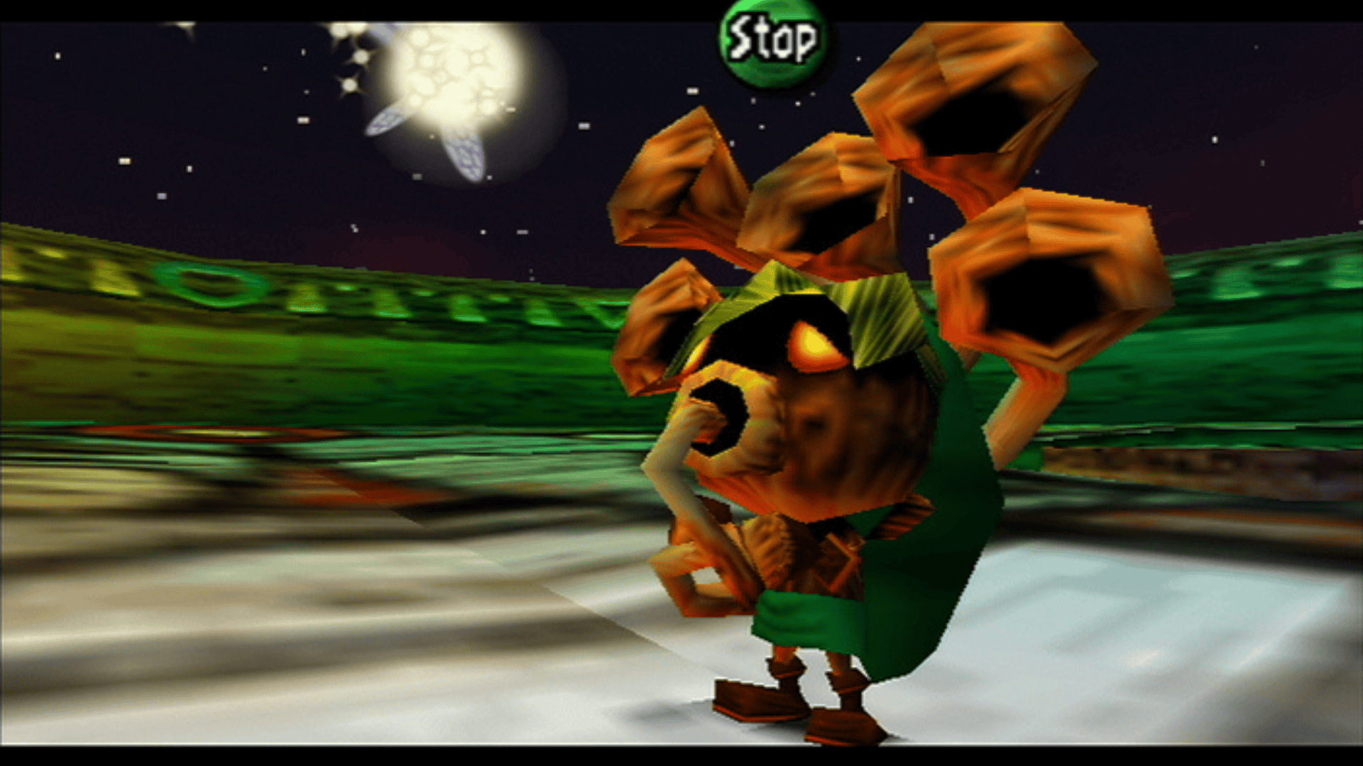 screenshot from Legend of Zelda Majora's Mask of Deku link