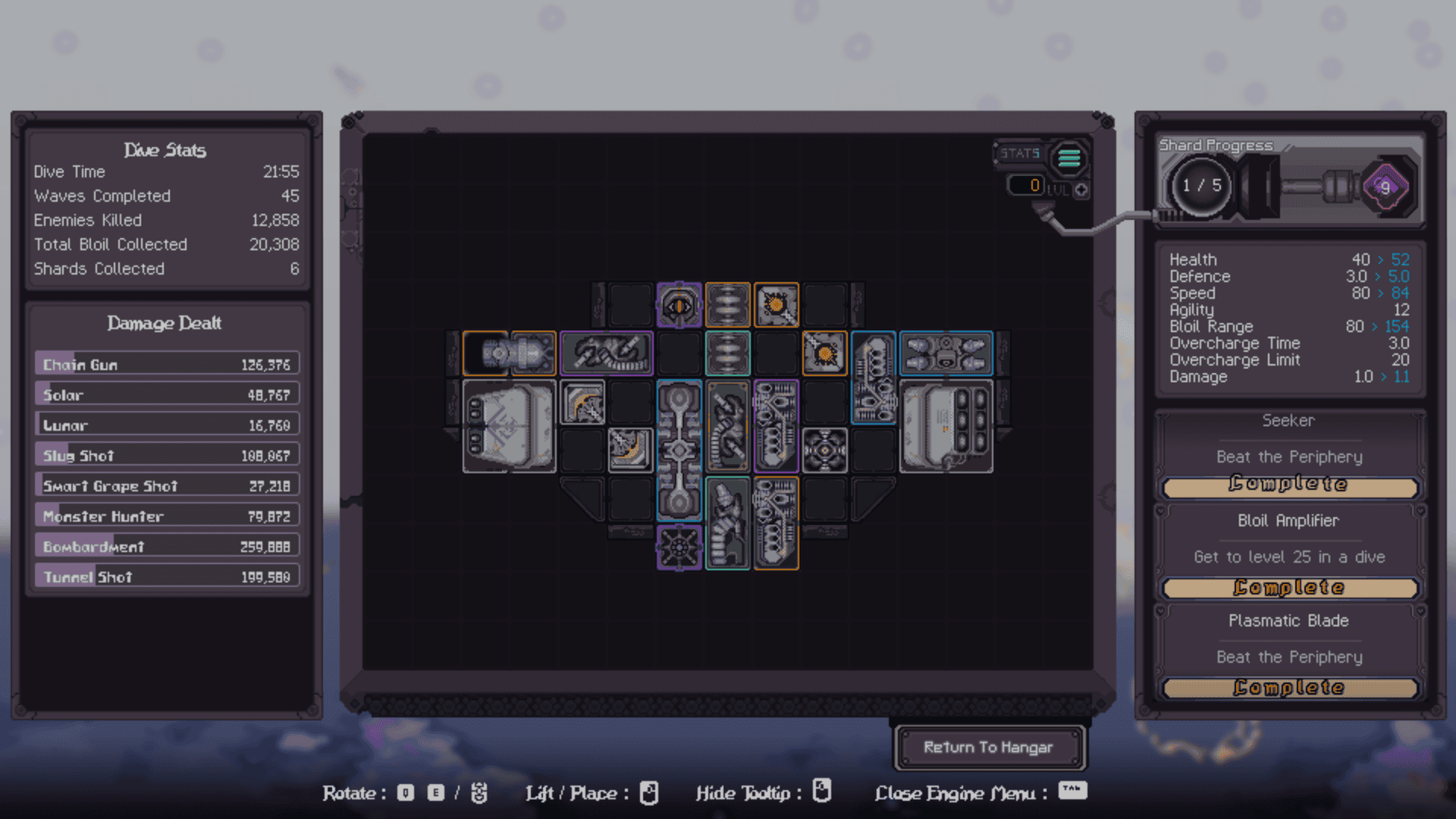 Screenshot of Cloudbreaker's Frigate inventory system