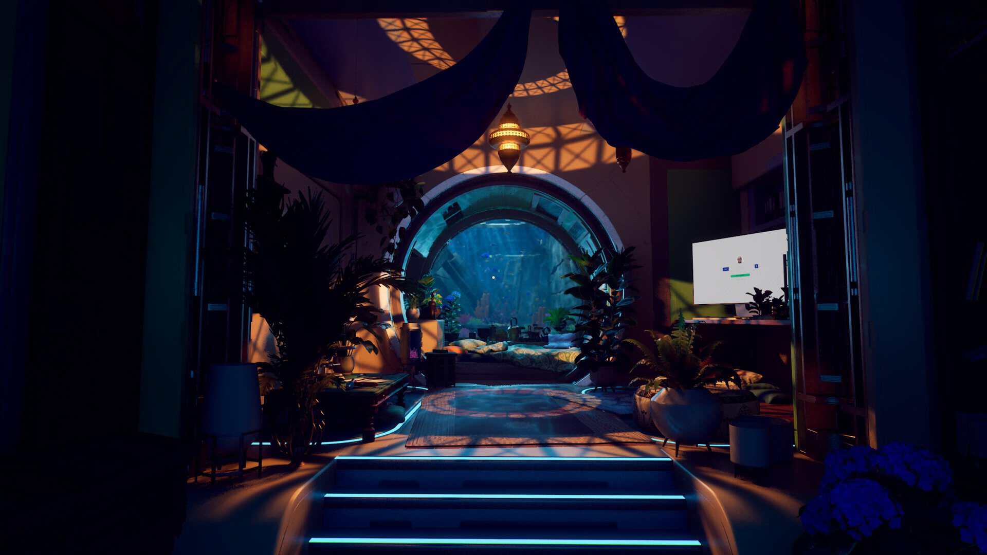 One of the crew's bedrooms in Rivage.