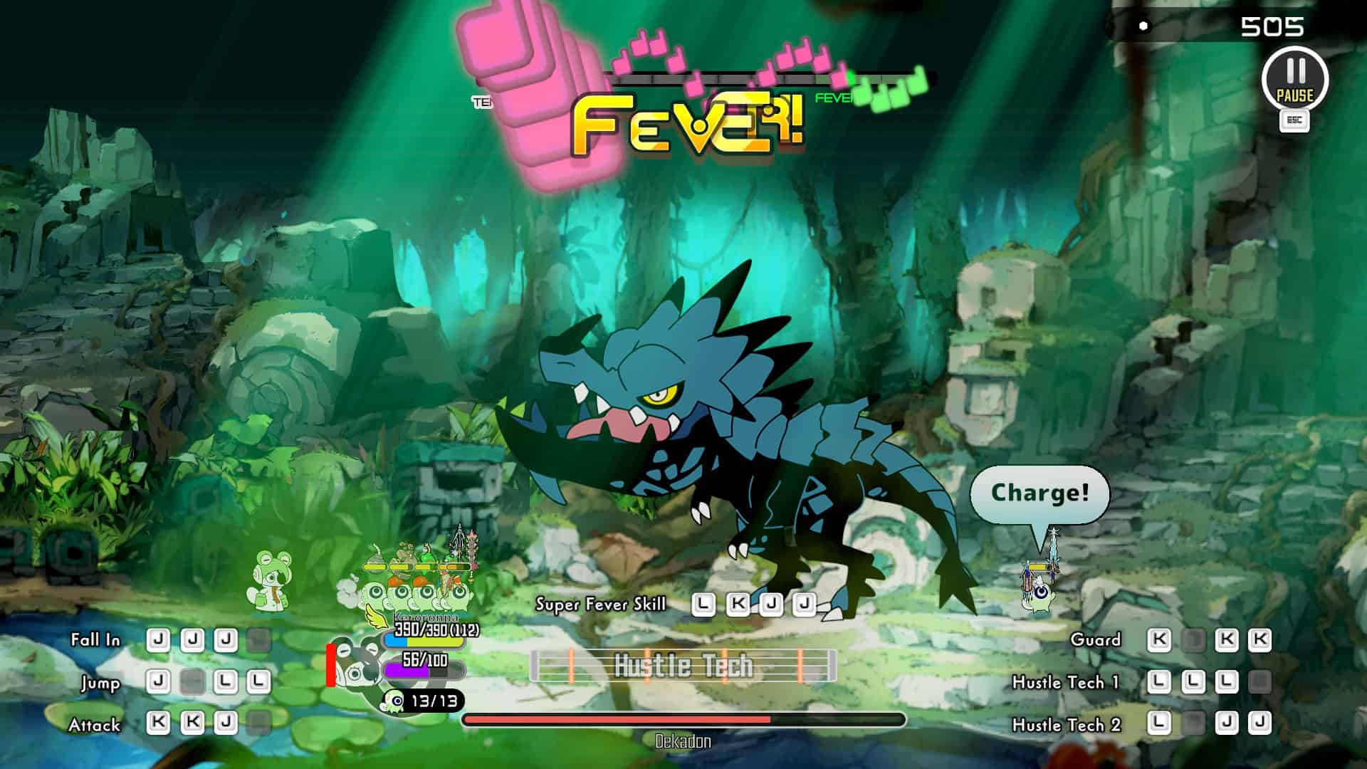 A dinosaur boss in Ratatan