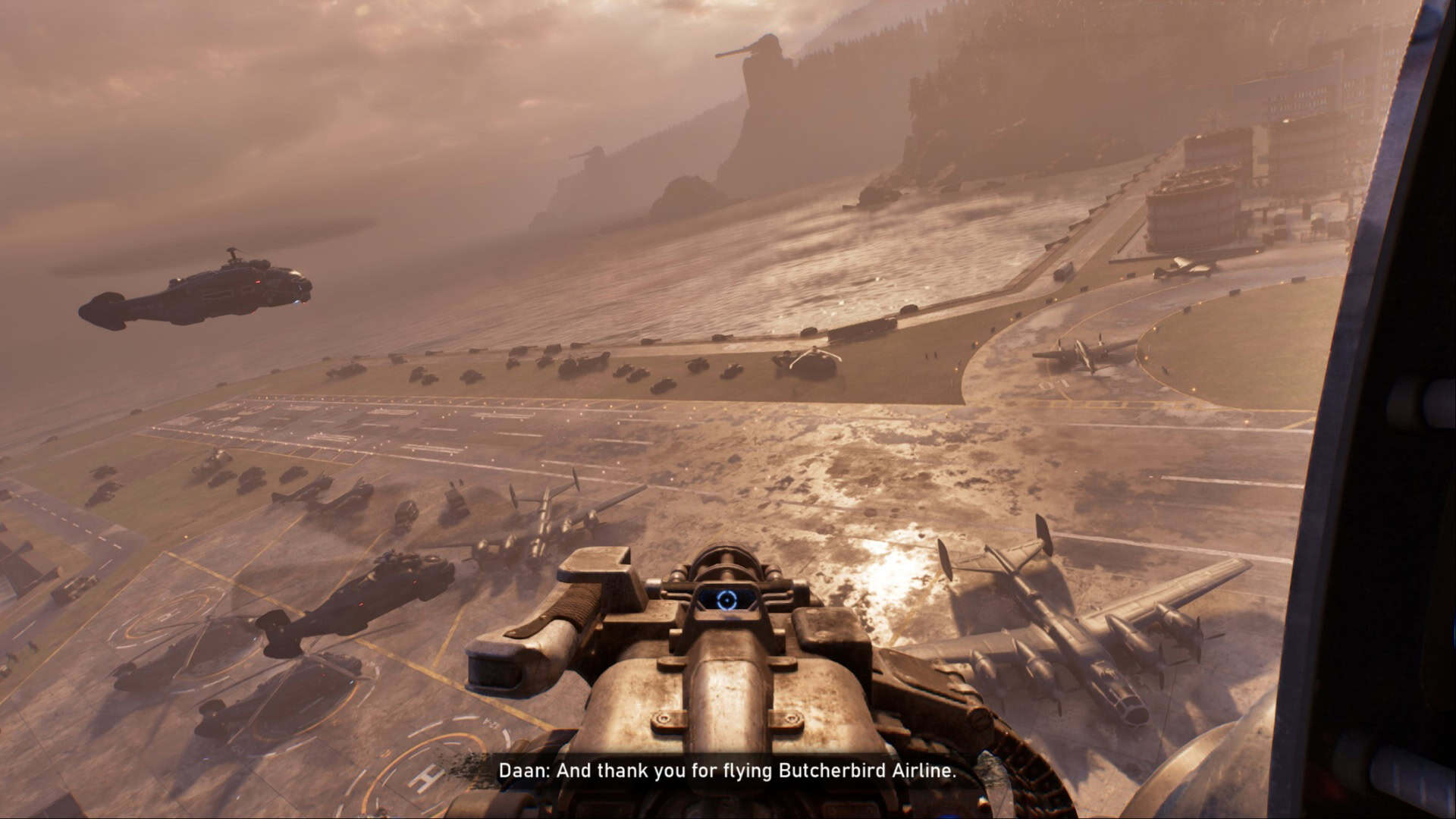 Gears of War E-Day helicopter