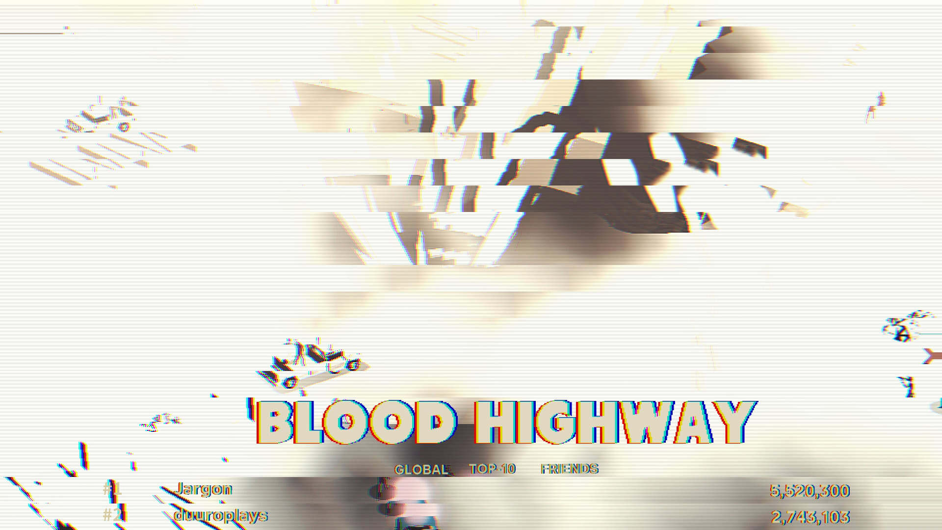 A glitchy screen showing the aftermath of a nuclear attack on the Rolla monster