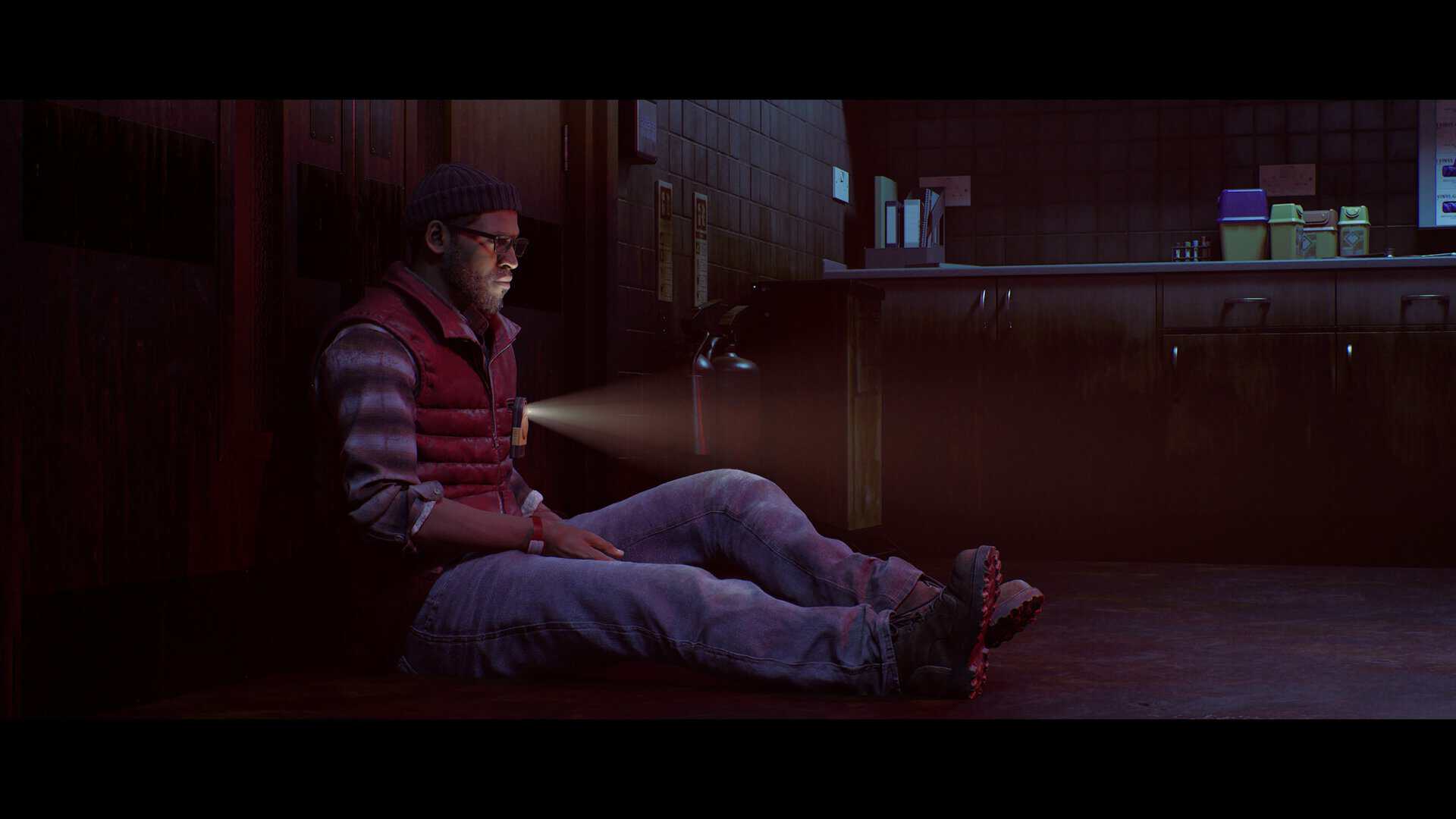A screenshot of Simon in Silent Hill: Townfall.