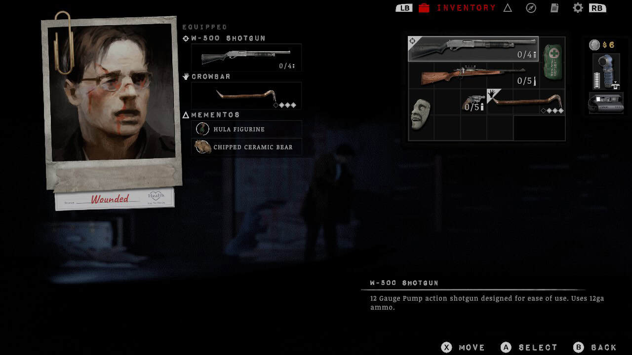 A screenshot of the inventory management screen in Silver Pines.