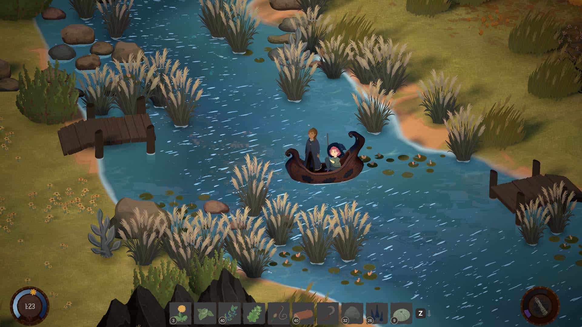 Using the rowboat in Songs of Glimmerick.