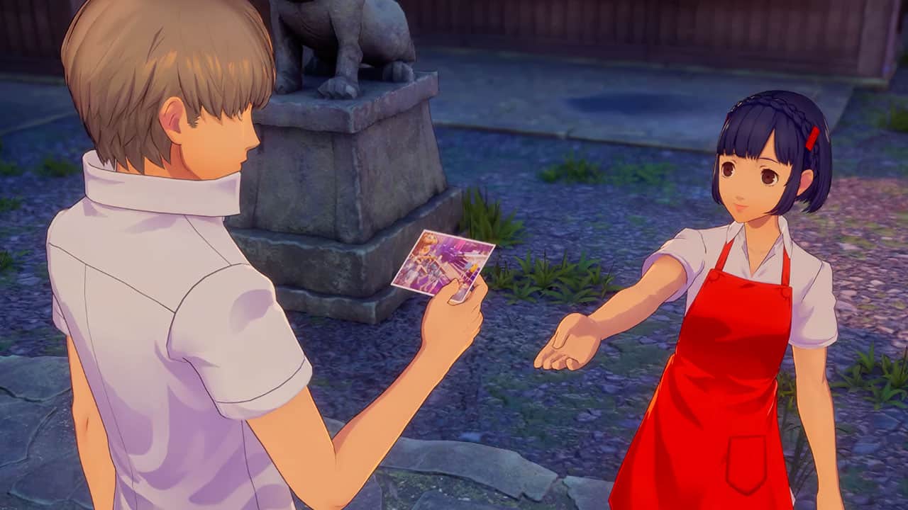 Aika Nakamura in Persona 4 Revival, showing the Location Episode feature