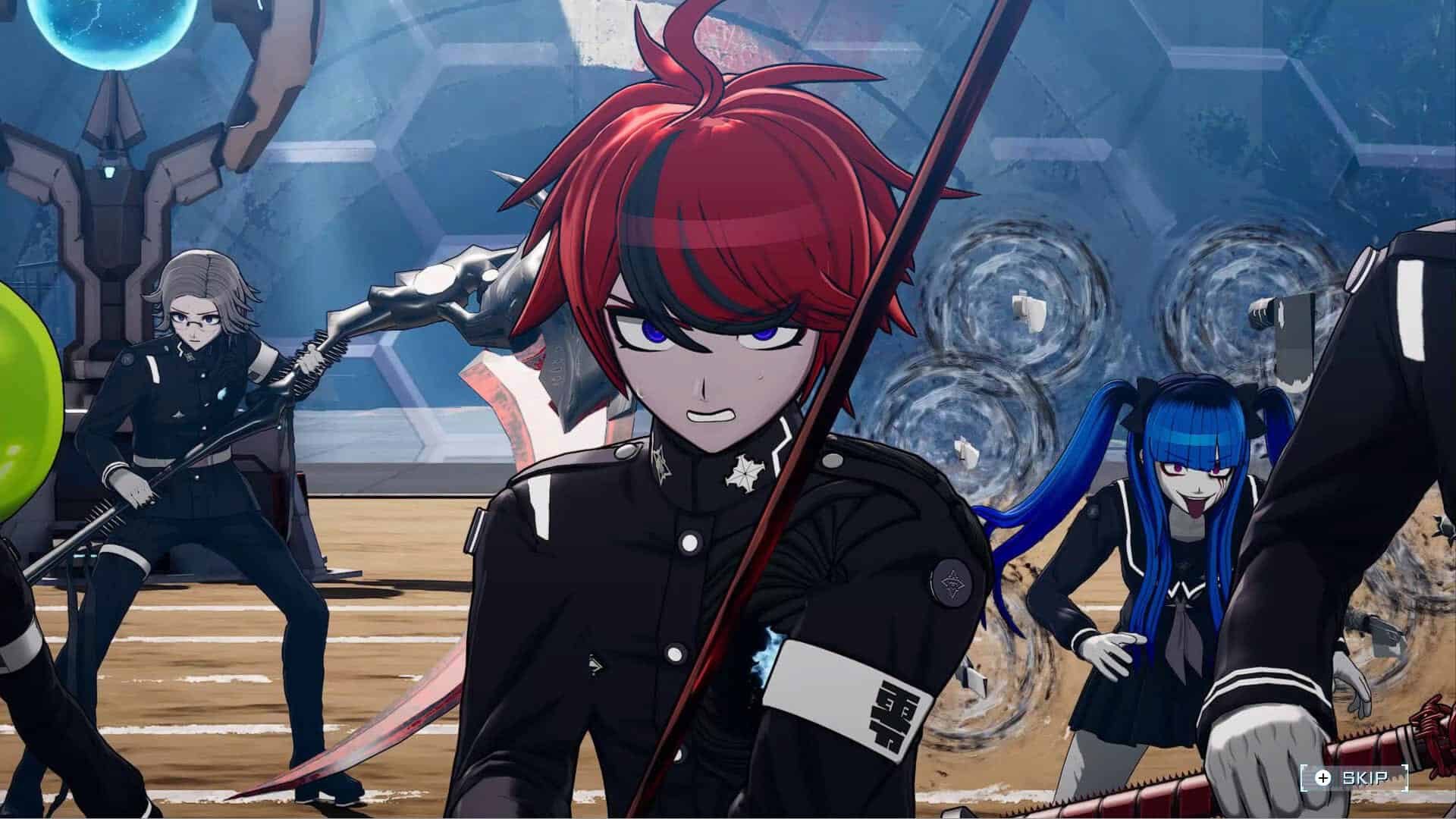 Screenshot of The Hundred Line -Last Defense Academy- 3D cutscene